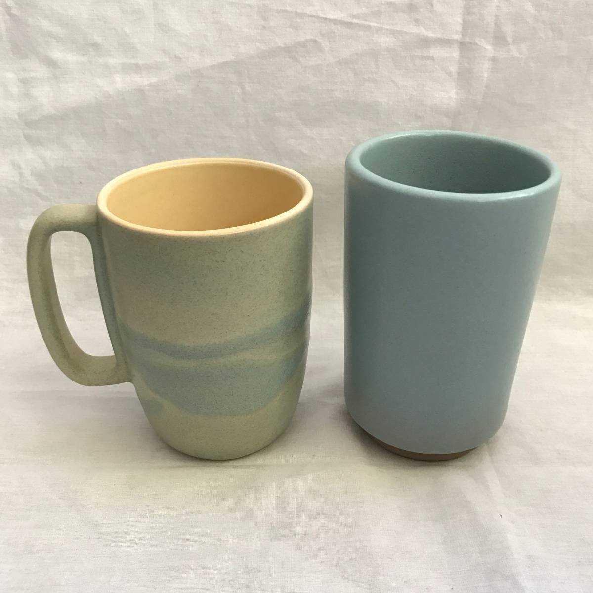 【美中古】Heath Ceramics ヒース セラミックス カップ2個 ★カリフォルニア 陶磁器 食器 イームズ ミッドセンチュリー
