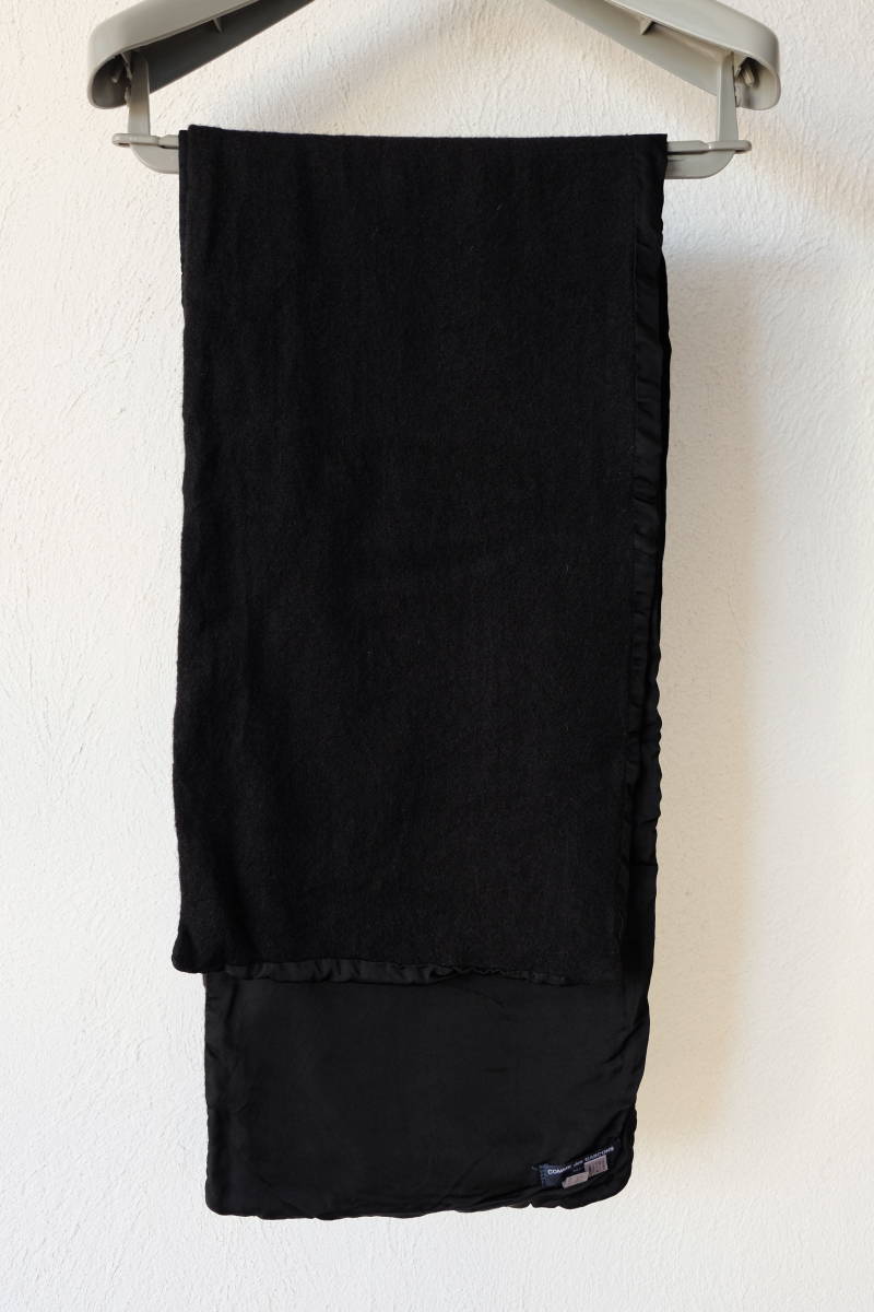 コムデギャルソン オム　縮絨　マフラー 美品 COMME des GARCONS HOMME ウール縮絨キュプラ マフラー