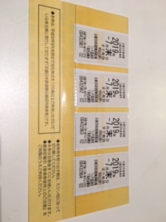 近鉄株主優待乗車券・4枚・期限2019/7末　_1