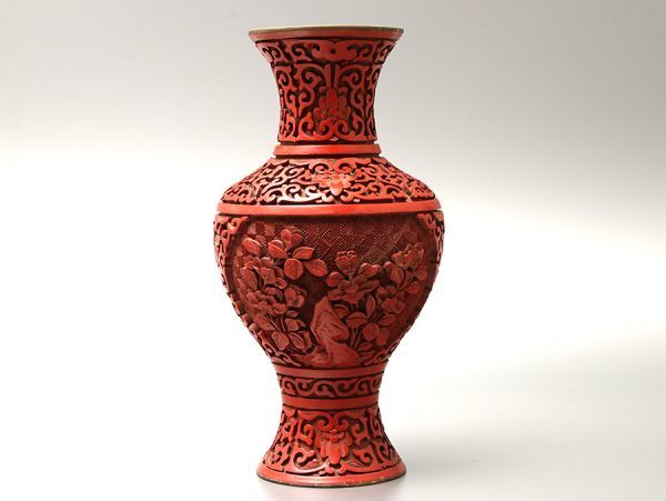 中国美術 花瓶 花器 唐物 堆朱 時代物 古玩 花入 中国古玩 置物 中国美術