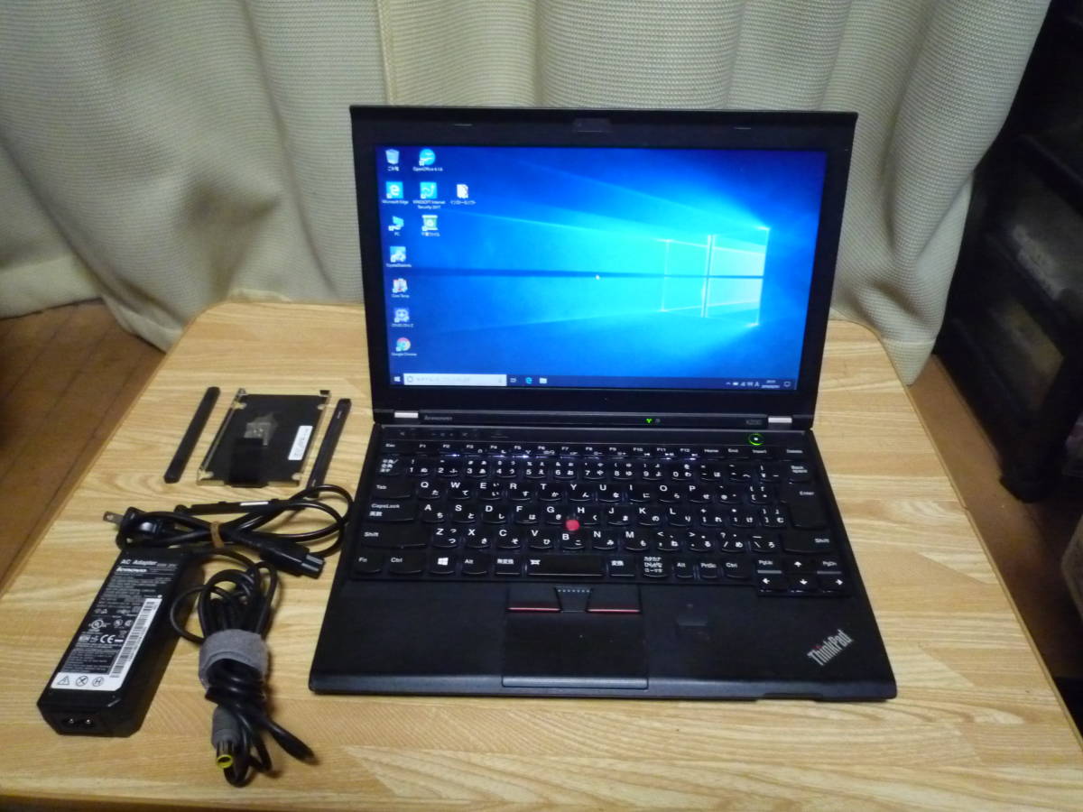 高速美品 Lenovo Thinkpad X230 core i5-3320M 2.6GHz 新品mSATA-SSD搭載 バックライト付きキーボード 4GBメモリ 最新Win10Pro