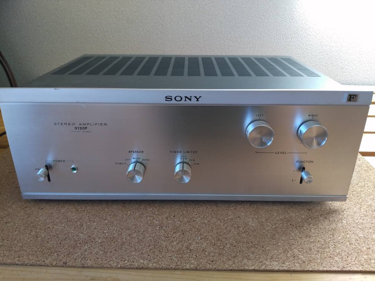 SONY ソニー ステレオパワーアンプ TA-3120 - □ 3120F ② 音出し SONY ソニー ステレオパワーアンプ TA-3120 - □ 3120F ② 音出し