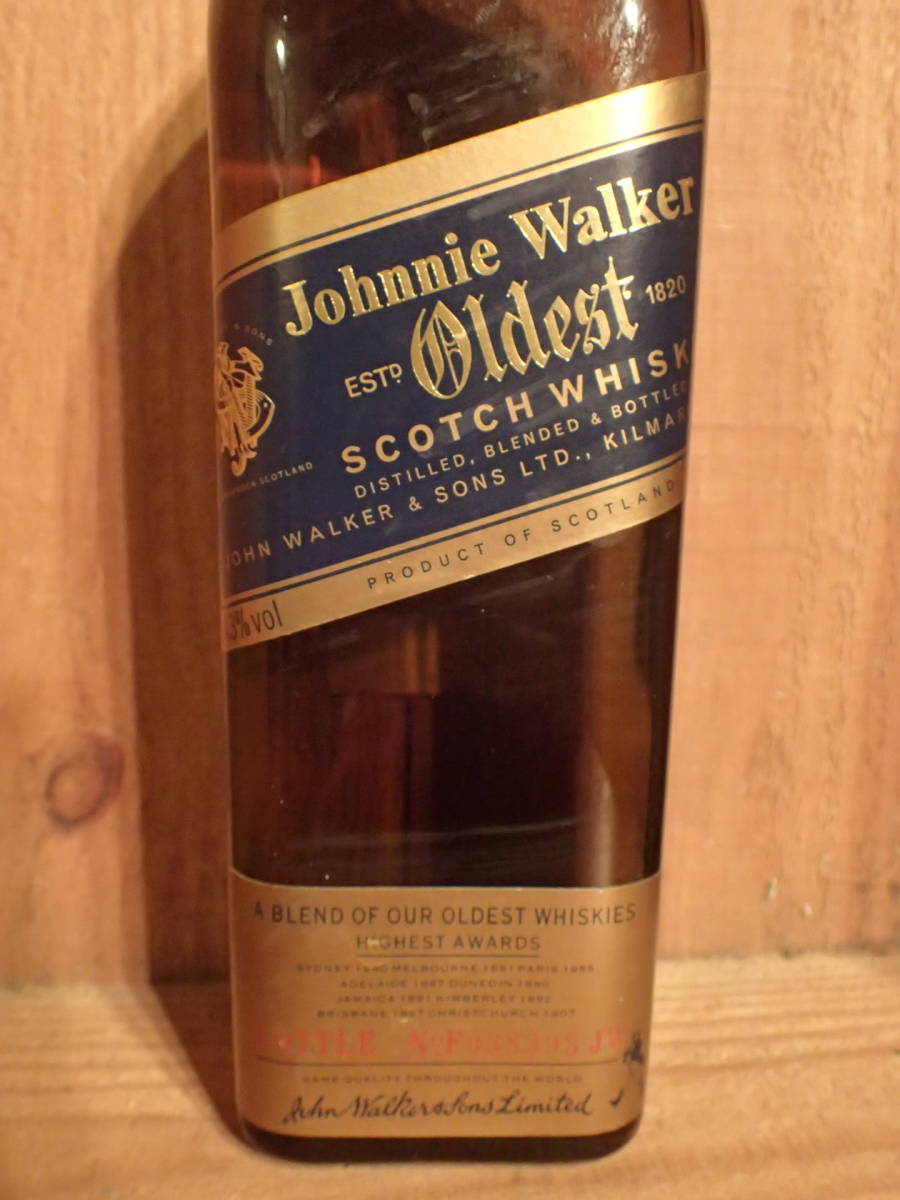ジョニーウォーカー ブルーラベル 750ml 43% ウイスキー 旧 - Walker