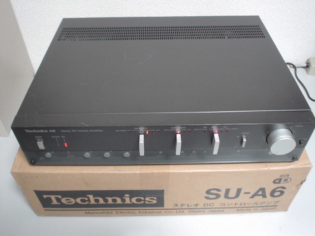 ジャンク品Technics ステレオDCコントロールアンプSU-A6 テクニクス Technics SU-A6 プリアンプ テクニクス コントロールアンプ