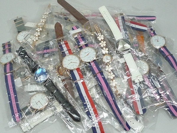 ▲800802/02▲ カジュアル腕時計50点まとめて　クォーツ時計　メンズ　レディース　Wilon Geneva