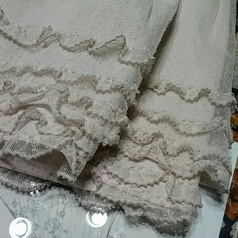 PH 数回着美品 ピコフリルとリボンが可愛い3点セット フリー 茶系