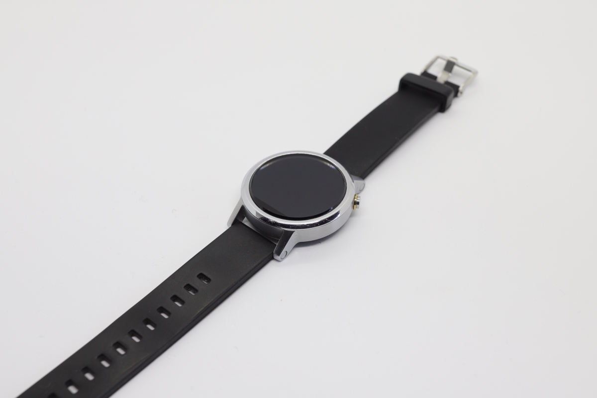 【訳あり】Moto 360 2nd Gen 2015 モトローラスマートウォッチ 腕時計 Android Wear iOS対応 男性用 46mm シルバー