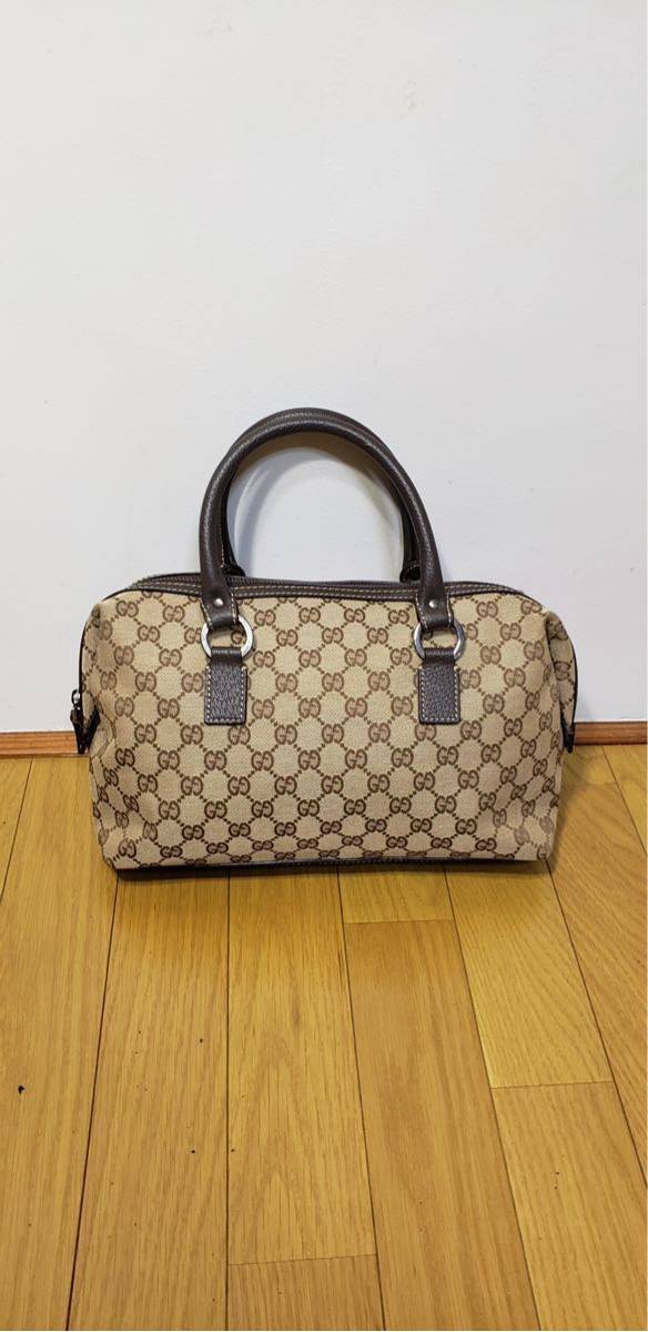 グッチ GUCCI GG柄 0 1円 1 トートバッグ GGキャンバス×レザー □美
