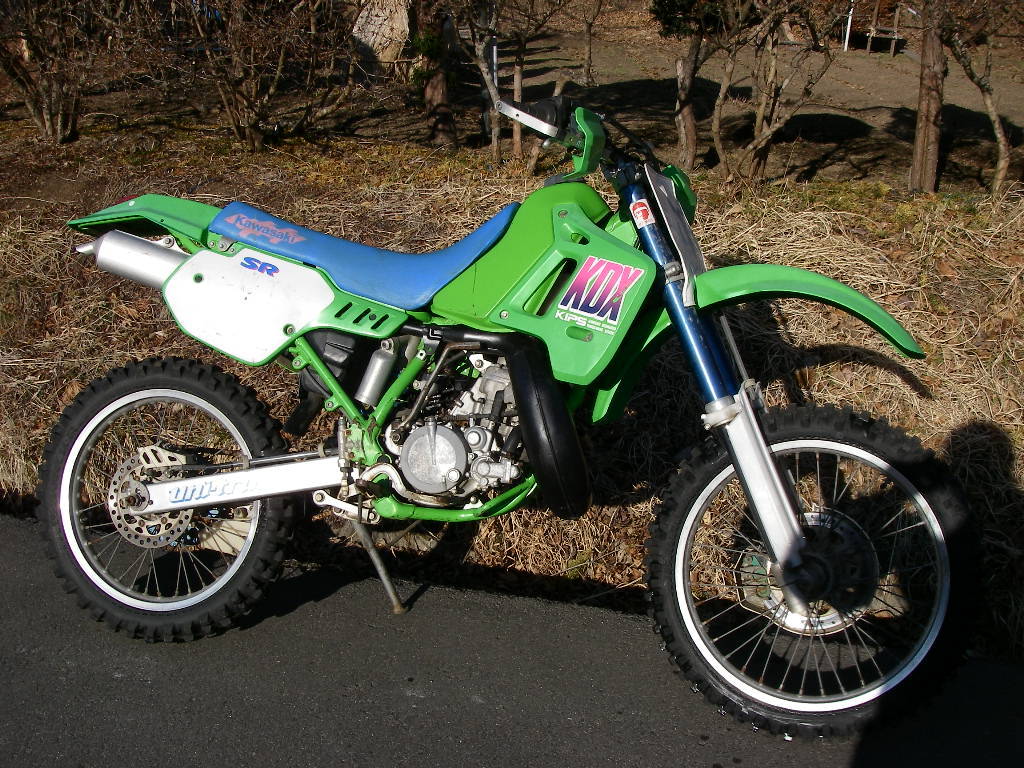 引き取り限定】KDX200SR 実働、書類付き、キロ数不明です。 追い返さ