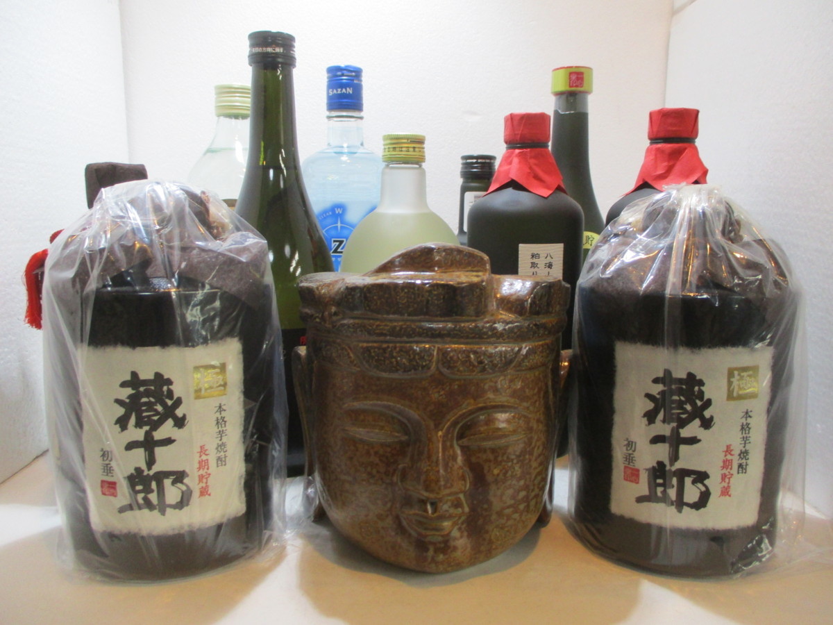 【1円】 スタート 焼酎 12本セット 石仏 900ml 蔵十郎 等 古酒 F51162