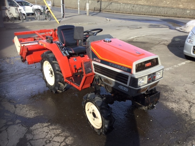 札幌発☆トラクター！　ヤンマー　F145　F145D　4WD！　ディーゼル！　アワー300時間台！　ロータリー付き！　売り切り！ 【引き取り限定】_1