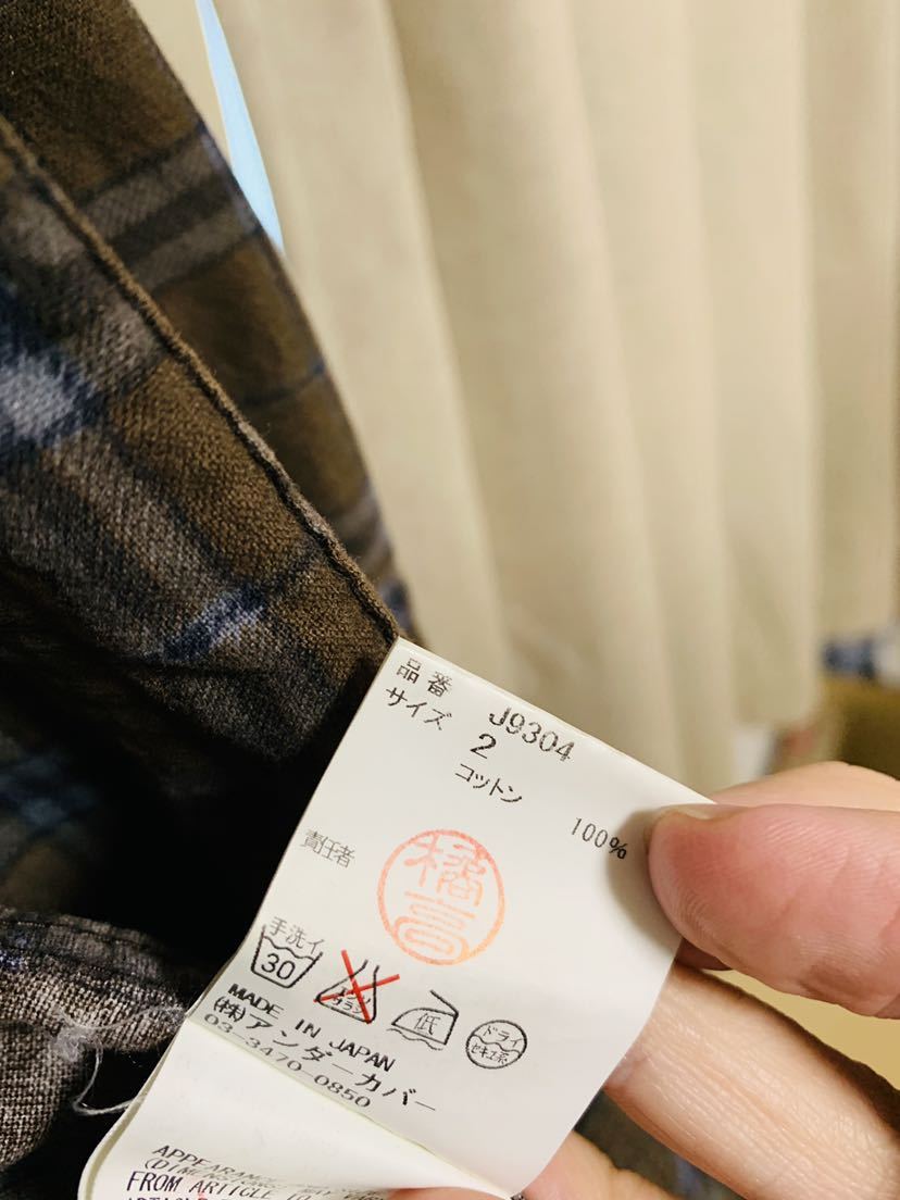 サイズ2 ！ジョニオ着！ アンダーカバーのショップコート undercover