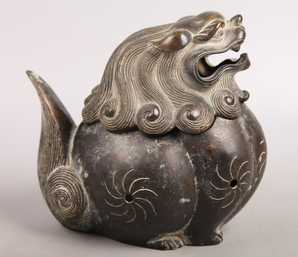 M*i様 時代 銅獅子香炉/中国古玩 香道具 銅製 骨董品 時代品 美術品 古美 M*i様 時代 銅獅子香炉/中国古玩 香道具 銅製 骨董品 時代品 美術品 古