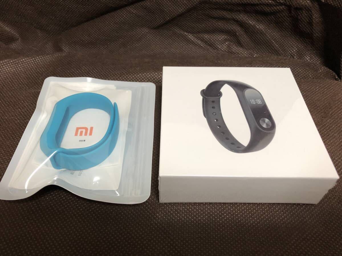 新品未使用☆Mi Band 2 ウェアラブル活動計 Xiaomi ミーバンド2（本体＋替バンドセット）_1