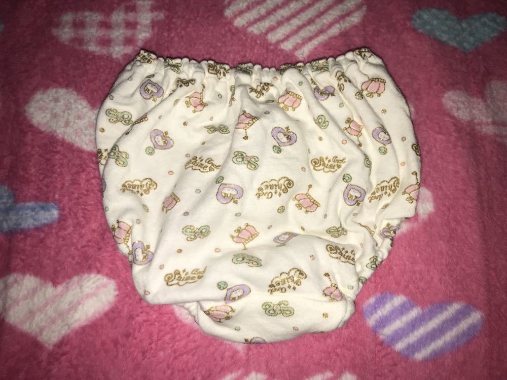 JS 小学生 ジャンク 難あり 記名あり 女の子向け 綿100% 厚地 パンツ ショーツ ちびパン たんす整理品 エコ商品 キラキラ クリーム ...