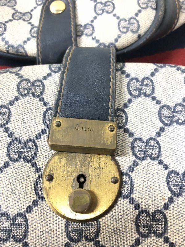 1円スタートGUCCI グッチ シェリーライン ハンドバッグ ミニボストン