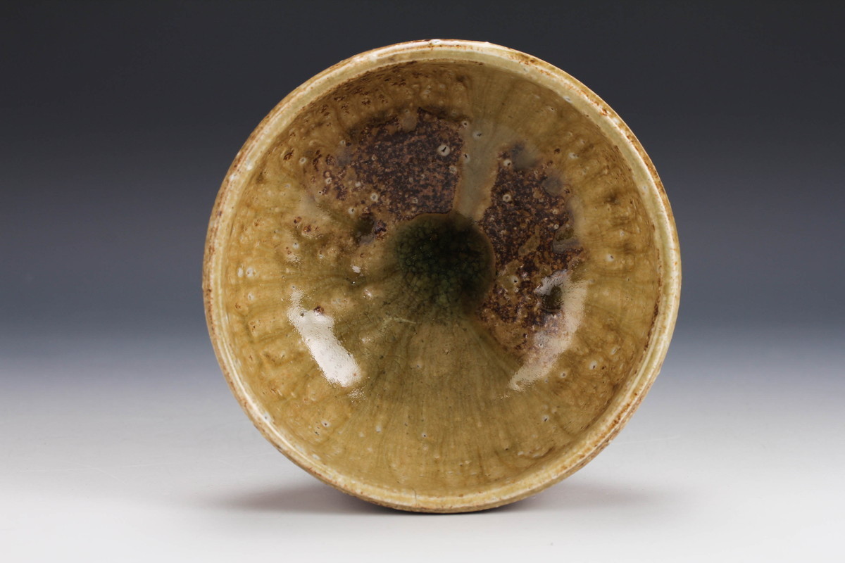 伊賀焼 三田窯 山椒洞 谷本洋 作 茶碗 共箱 共布 栞 茶道具 抹茶碗 伊