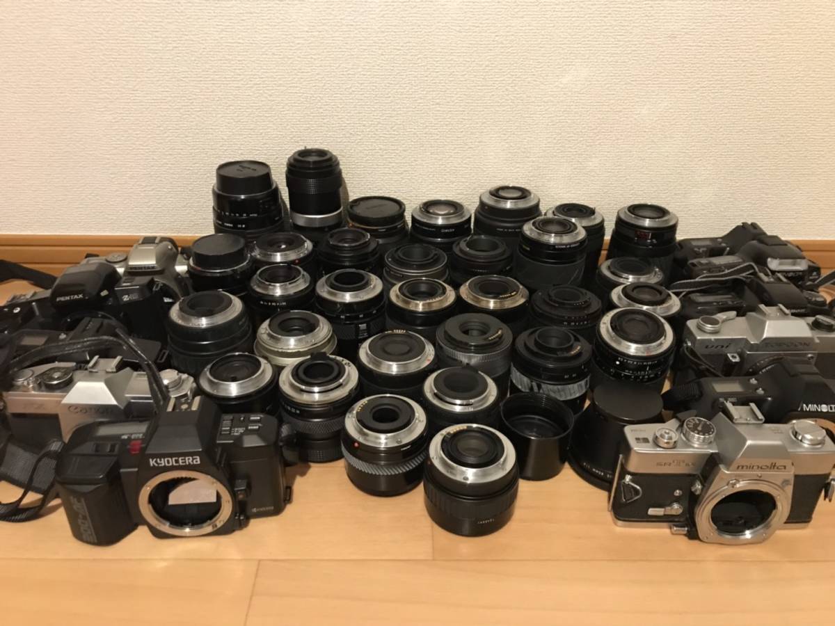 ★お得★レンズ AF MF まとめて大量 ニコン キャノン ミノルタ ペンタックス シグマ タムロン マミヤ Nikon Canon AF AI-s キングラム[07] Pentax等