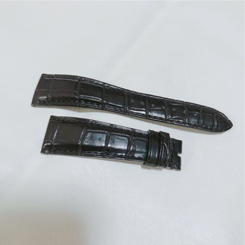 Jean Rousseau ジャンルソー 　オーダーメイド　クロコ　竹符 クロコダイル 竹斑 時計ベルト × ツヤあり JEAN 20-16mm オーダー