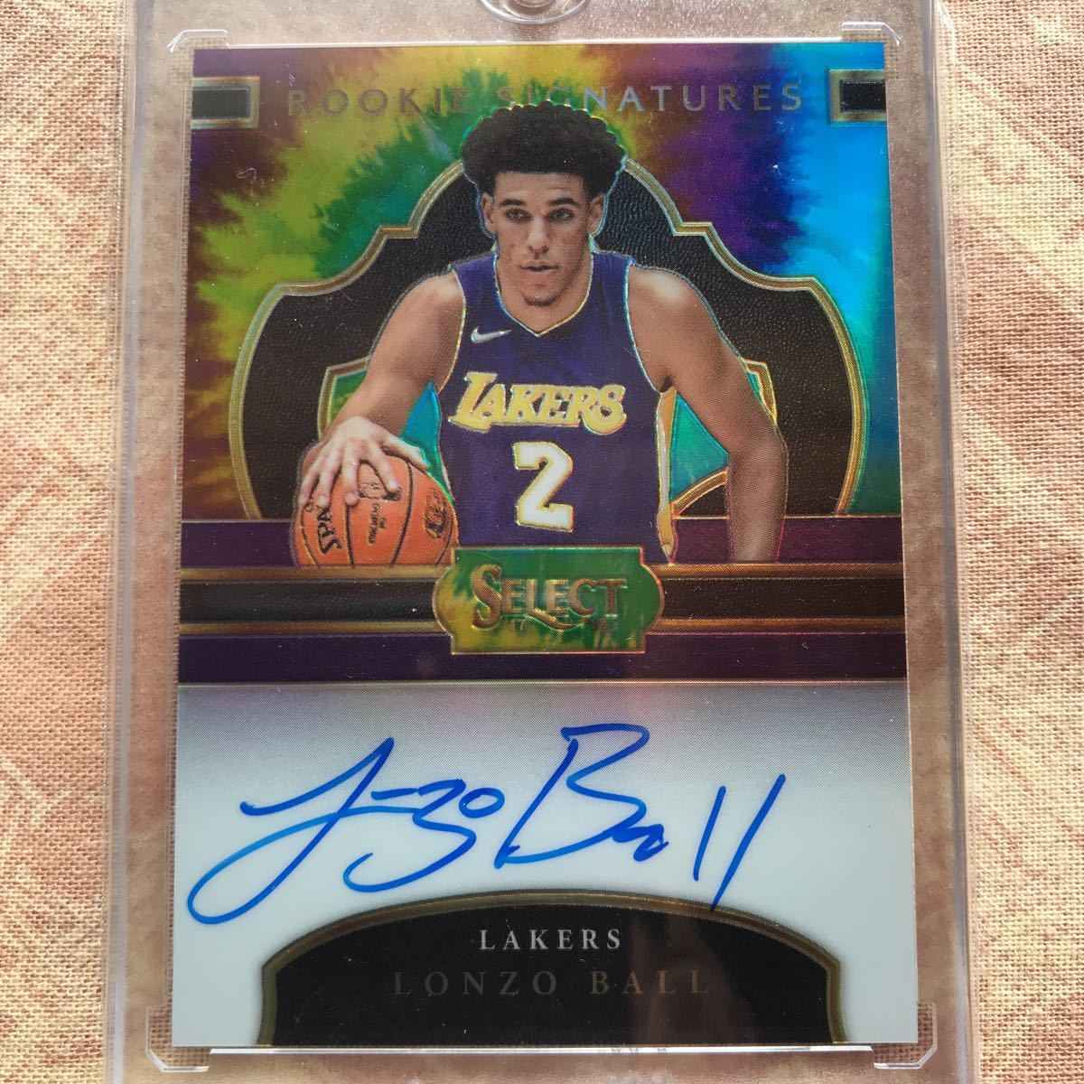 LONZO BALL 2017-18 SELECT TIE DYE  25枚限定 LONZO BALL 2017-18 PANINI SELECT TIE-DYE ROOKIE SIGNATURES /25