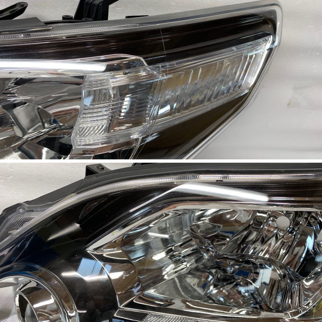 アルファード S ANH20W 後期 純正 HID ヘッドライト 左右 AFSなし