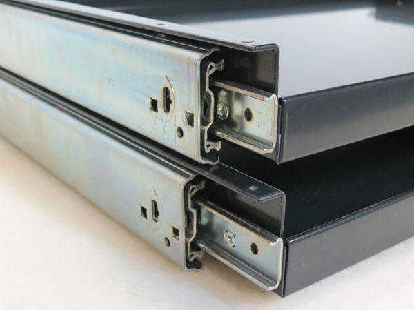 ■USM ハラーシステム【700x495 トレイ・レール付 ブラック】2セット■335