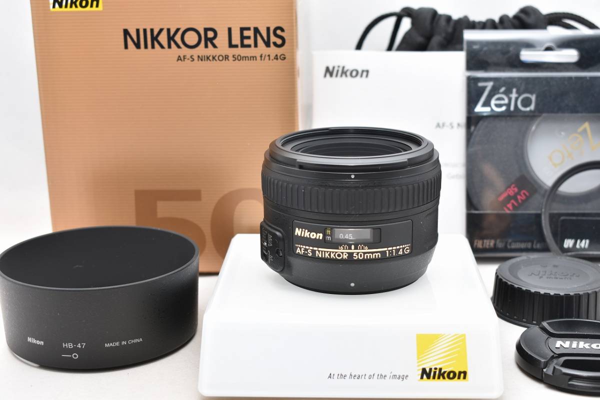 美品☆Nikon ニコン AF-S NIKKOR 50mm F1.4G☆元箱付・おまけ
