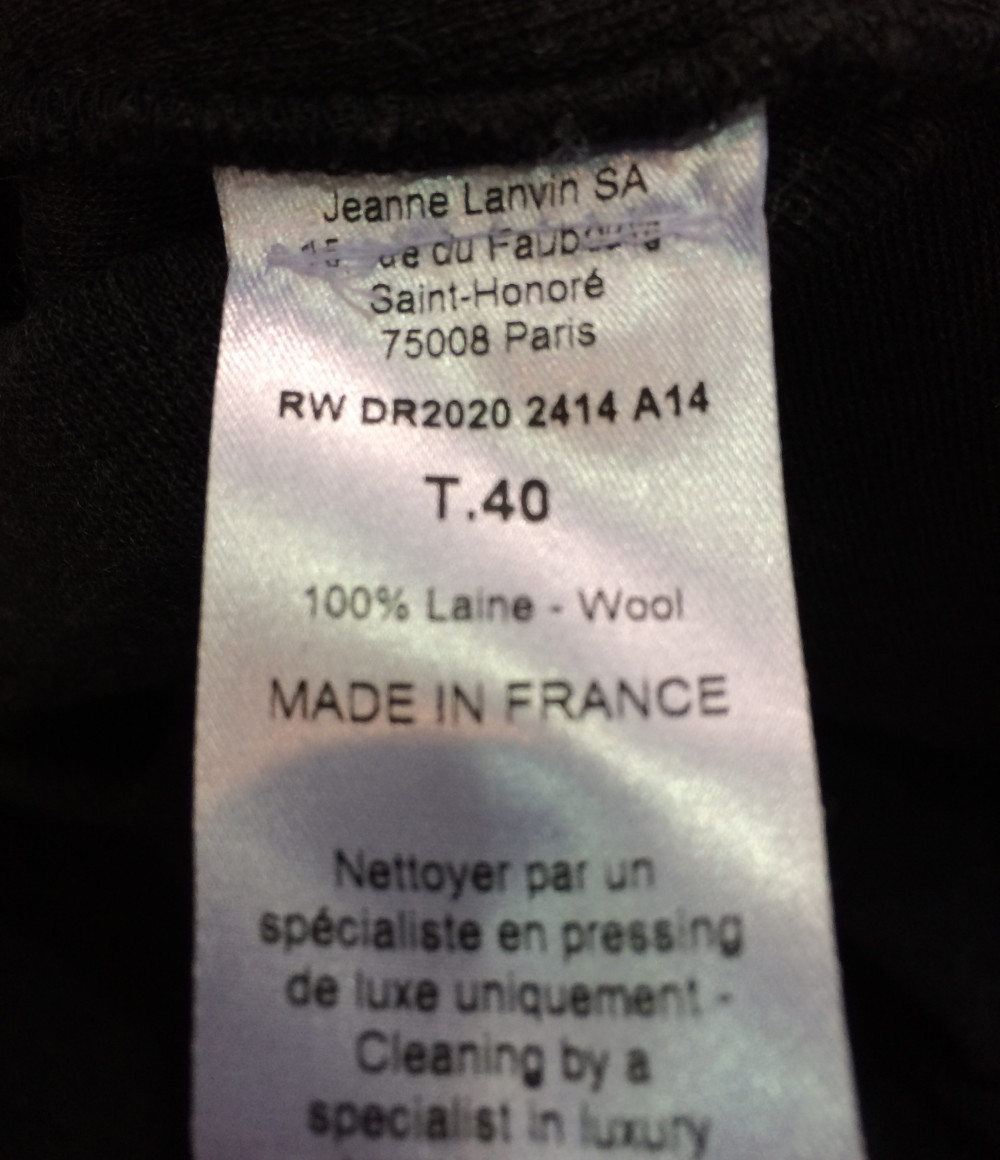 美品 ランバン 長袖 ウールワンピース Hiver 2014 レディース SIZE 40 (M) LANVIN