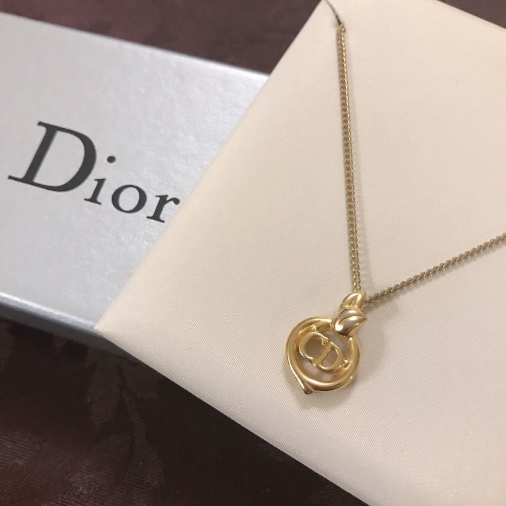 レア】Christian Dior ネックレス CD ロゴ クリスチャン ディオール 