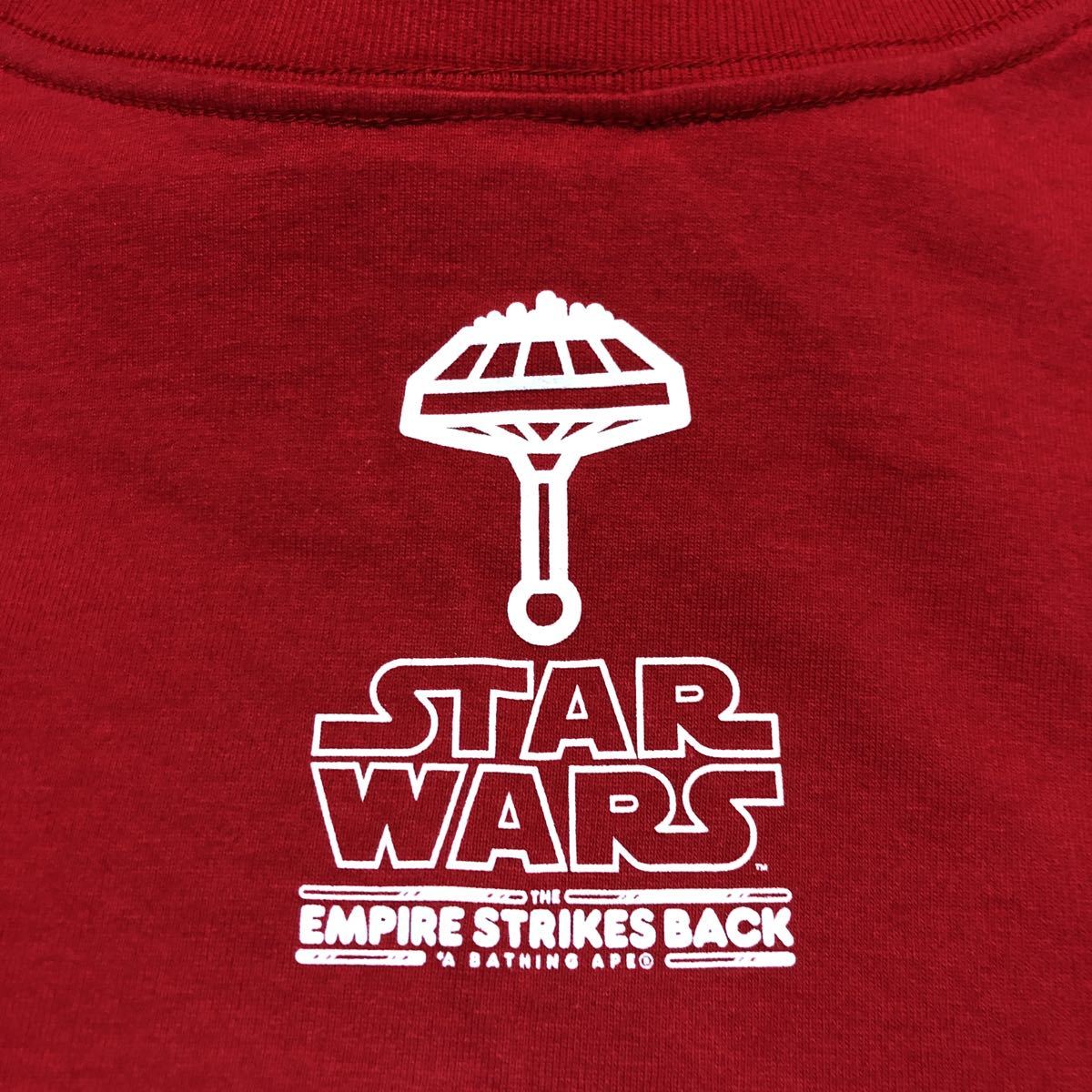 adidas A × BAPE®〈帝国の逆襲〉公開40周年を記念したコラボ WARS™ V』が国内4月5日より発売［JR2701 a bating ape bape コラボ STAR WARS tシャツ tee スターウォーズ 限定 baby milo ベビーマイロ tシャツ tee movie 映画 チューバッカ m 赤