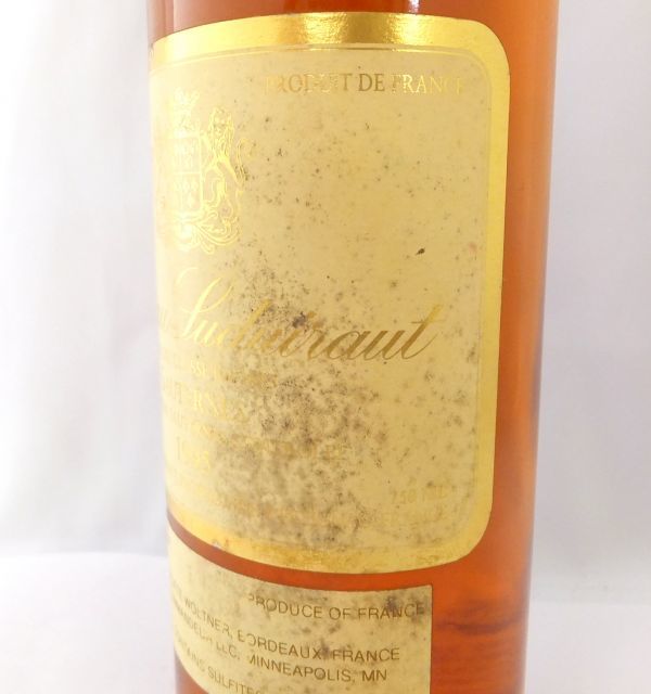 1000円～ 酒 CHATEAU SUDUIRAUT SAUTERNES 1995年 シャトー