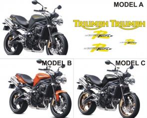 トライアンフ ストリートトリプル 675 R 09/15 グラフィックステッカー