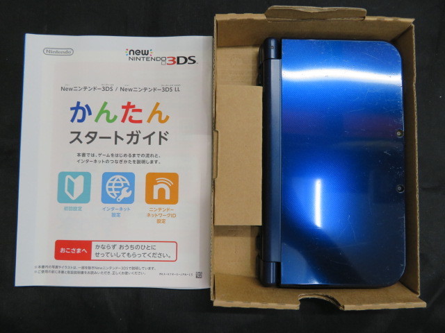 gj914 new ニンテンドー3DSLL メタリックブルー 動作品 LL