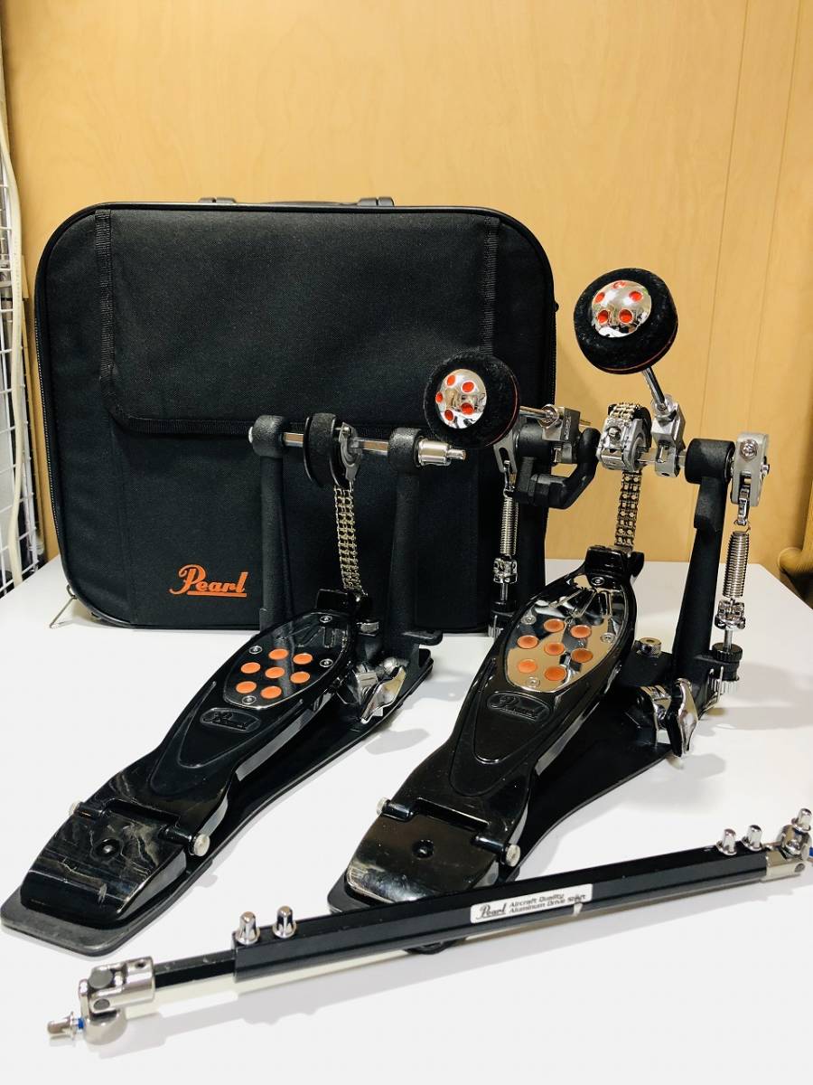 ◇◇ 【中古/純正ソフトケース付属】 Pearl P-2102 ツインペダル P