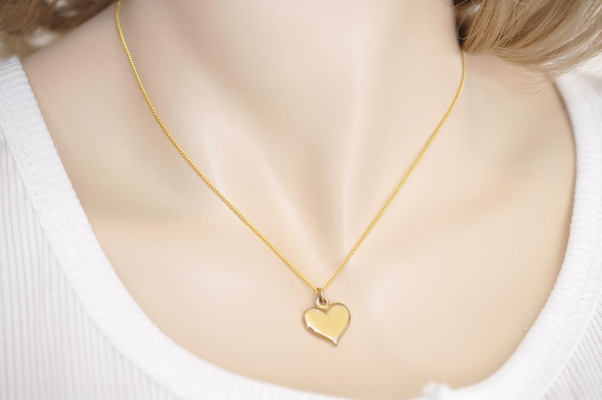 1円 ルイ ヴィトン Louis Vuitton 正規品 ハート型 トップネックレス & 社外ネックレス付き レディース #13_3