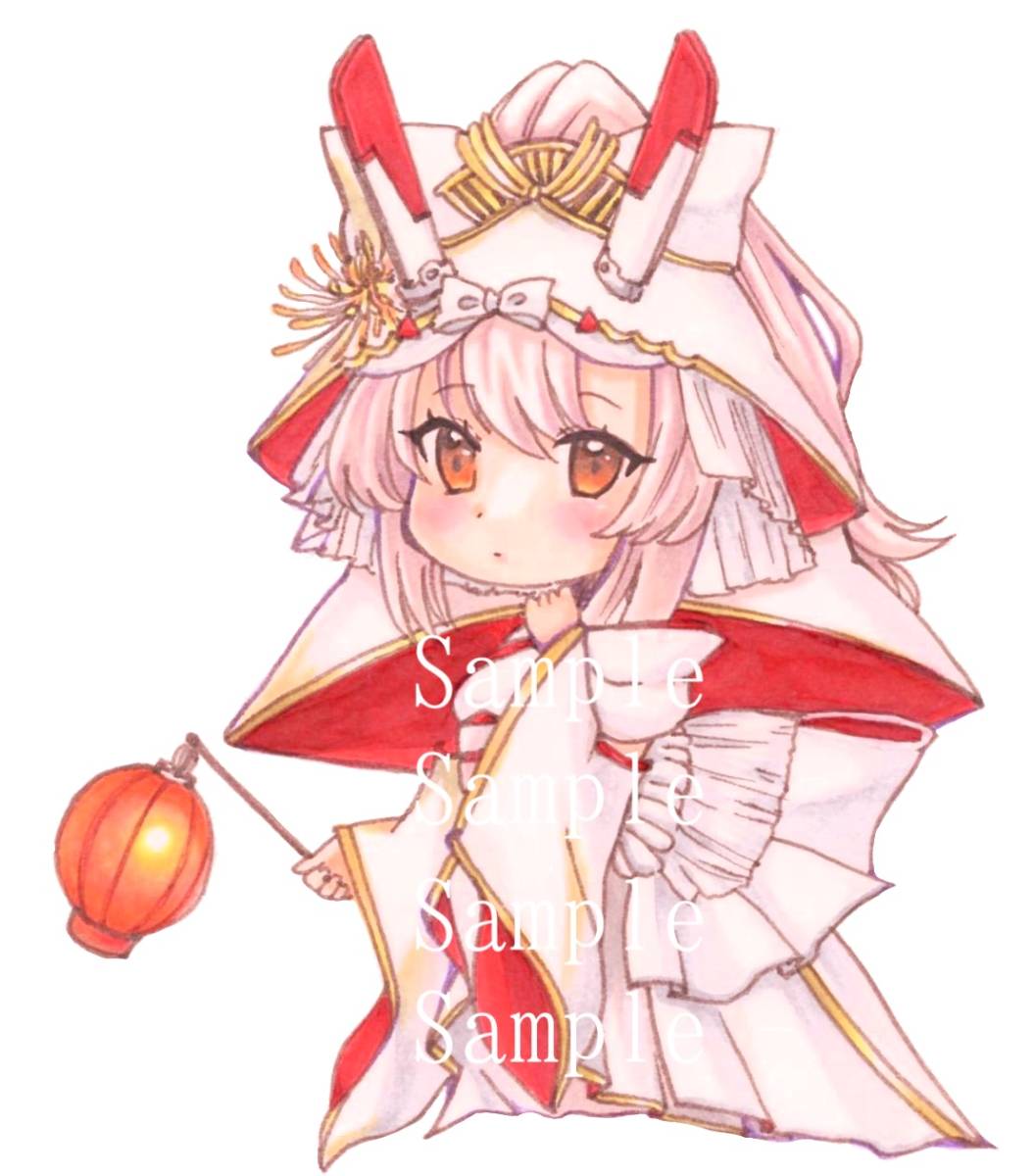 アズールレーン クレセント改 同人手描きイラスト 中色紙 手描きイラスト 売買されたオークション情報 Yahooの商品情報をアーカイブ公開 オークファン Aucfan Com