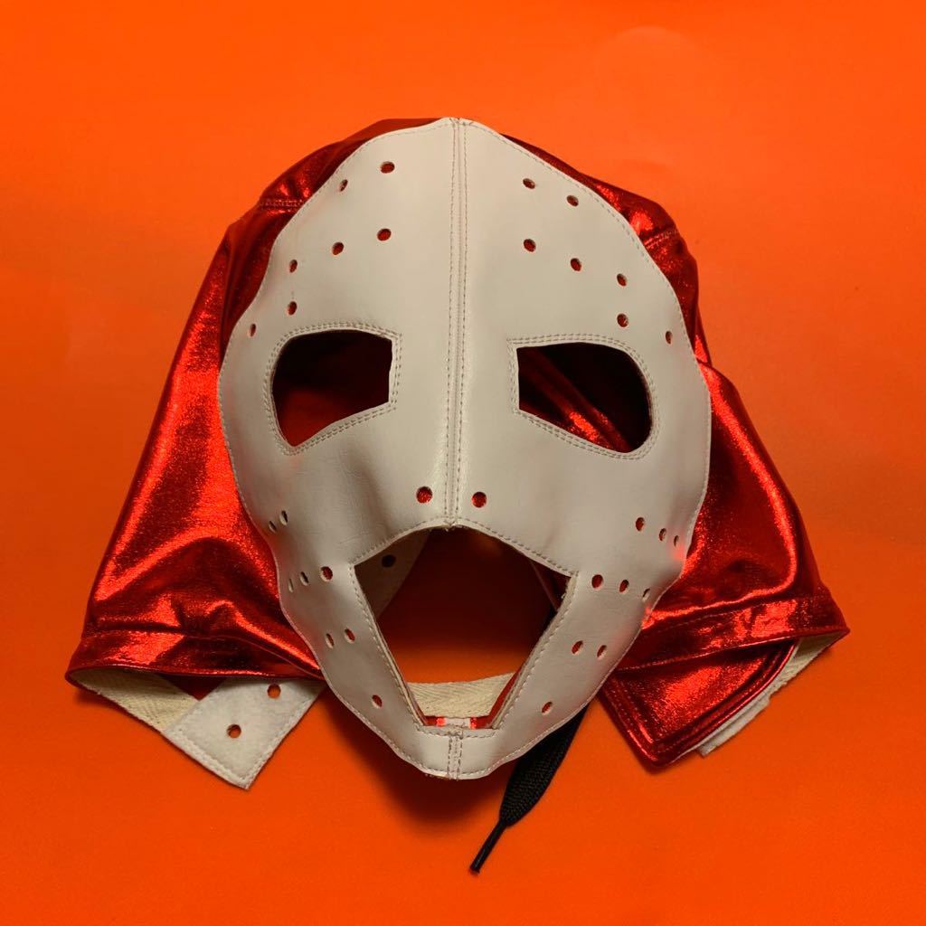 激安！海賊男・ガスパー２号・赤特殊・試合用マスク・ホッケーバージョン・新日本プロレス・伝説・昭和レトロ_1