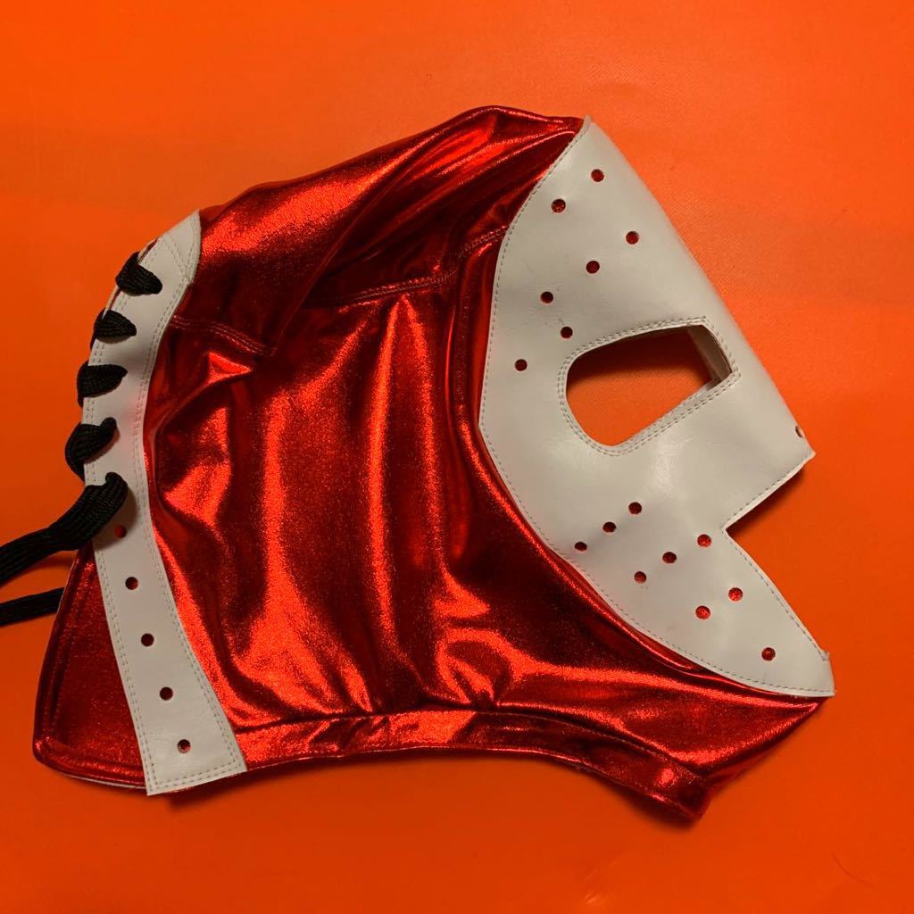 激安！海賊男・ガスパー２号・赤特殊・試合用マスク・ホッケーバージョン・新日本プロレス・伝説・昭和レトロ_2
