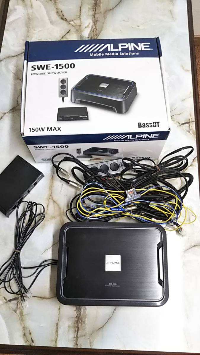 ALPINE SWE-1500 Powered アルパイン Alpine Subwoofer パワードサブ