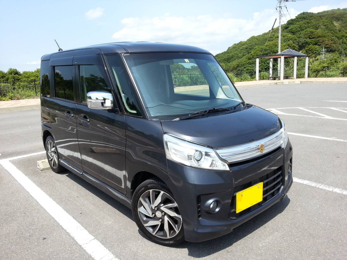 平成25年式 スペーシア カスタム ターボ TS スマートフォン連携ナビ 