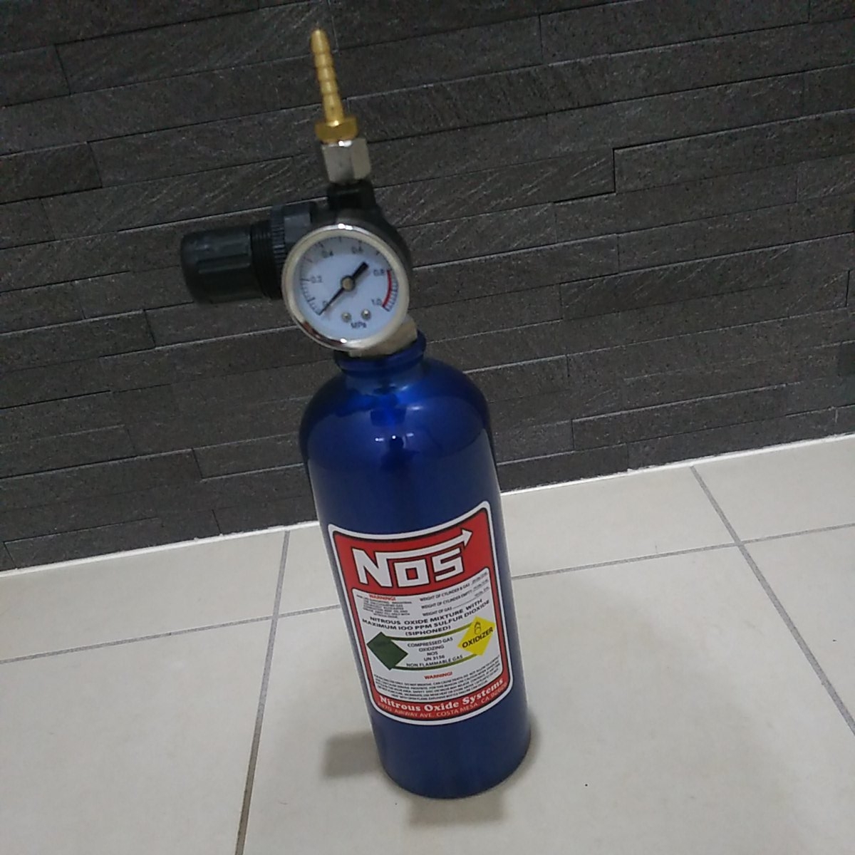 NOSニトロタンクダミー900mlブルーワイルドスピードスイフトスポーツ86