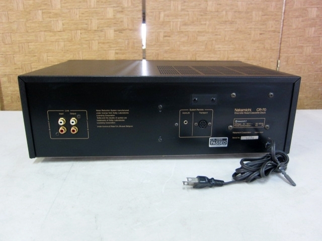 MTA68309 ナカミチ カセットデッキ CR-70 ジャンク品 直接お渡し歓迎 CR-70 ナカミチ Nakamichi ナカミチの考察(VOL.4)] 昭和 cr-70」(カセットデッキ