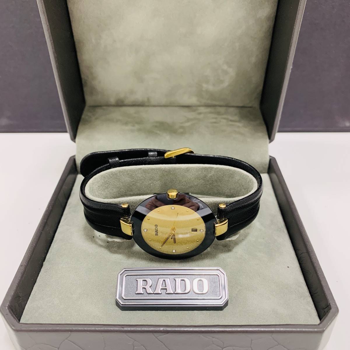 3466】 RADO ラドー 129.4075.4N クオーツ サファイアガラス 腕時計 