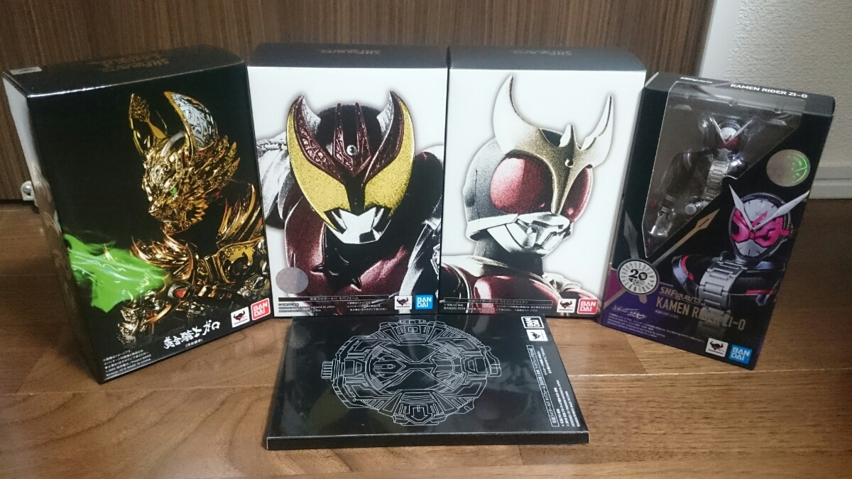☆【新品未開封】S.H.フィギュアーツ 真骨彫製法 仮面ライダーキバ 初回特典付、クウガ、ジオウ、牙狼 4体セット☆