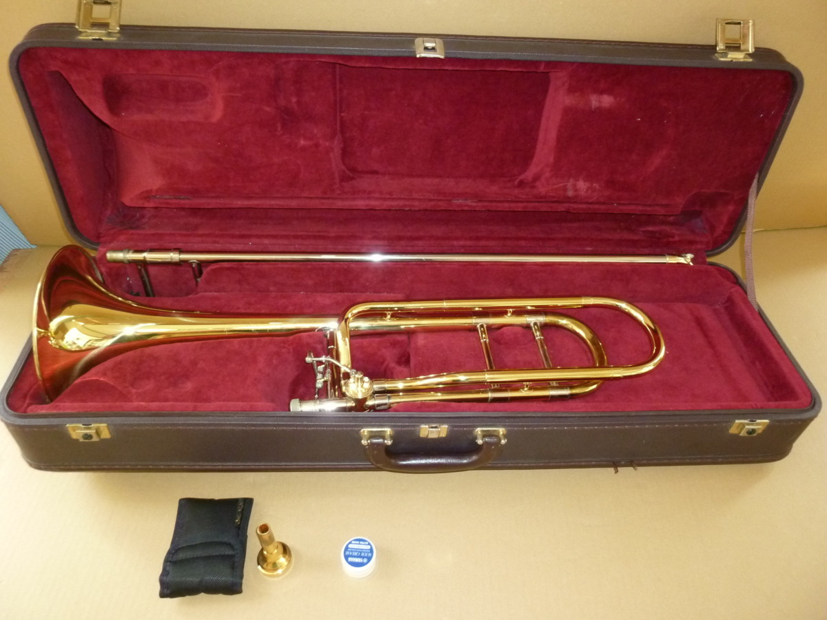 071S48□BESSON BE744 テナーバストロンボーン 良品□