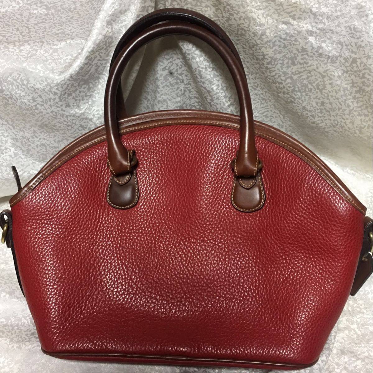 美品【COACH/コーチ】 ハンドバッグ 2WAY ※ストラップ欠品 赤 コーチファクトリー D4B-422B ショルダーバッグ COACH コーチ ナイロン ケリー 0