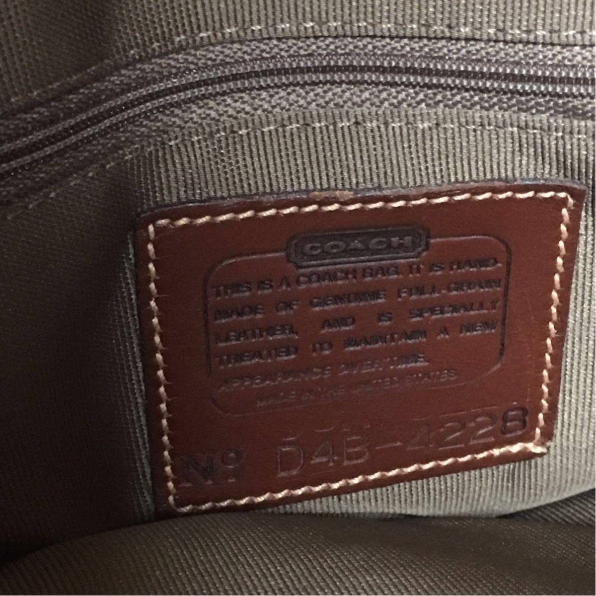 美品【COACH/コーチ】 ハンドバッグ 2WAY ※ストラップ欠品 赤 コーチファクトリー D4B-422B ショルダーバッグ COACH コーチ ナイロン ケリー 0