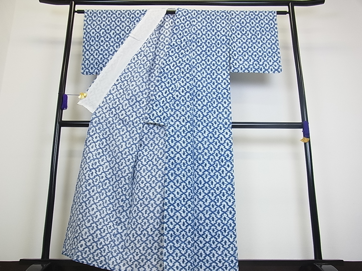 ベストストア日本一受賞店！■平和屋着物■夏物　浴衣　松皮菱　綿　逸品　z2895