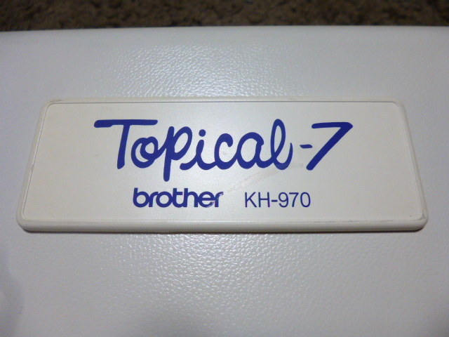 302]中古 Brother ブラザー KH-970 Topical-7 トピカル7 電子 編み機