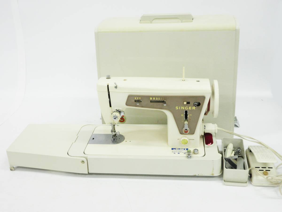 01 31-178964-24 シンガー SINGER ミシン TC656438 フットコントローラー・備品・ケース付き 札31
